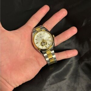 Bulova Two-Tone Gold and Silver Watch
